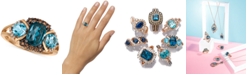 Le Vian Chocolatier Blue Topaz (2-5/8 ct. t.w.) and Diamond (1/5 ct. t.w.) Ring in 14k Rose Gold, Created for Macy's